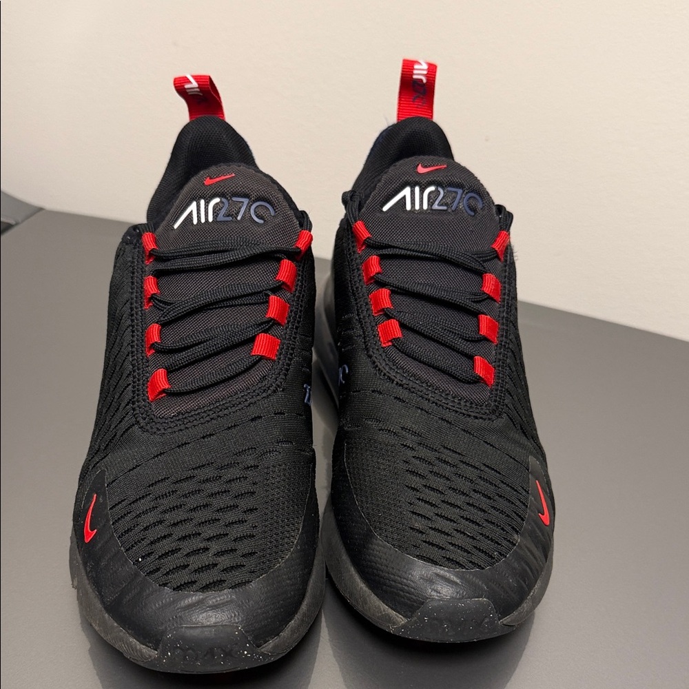 Nike Air Max 270 Black and Red Sneakers